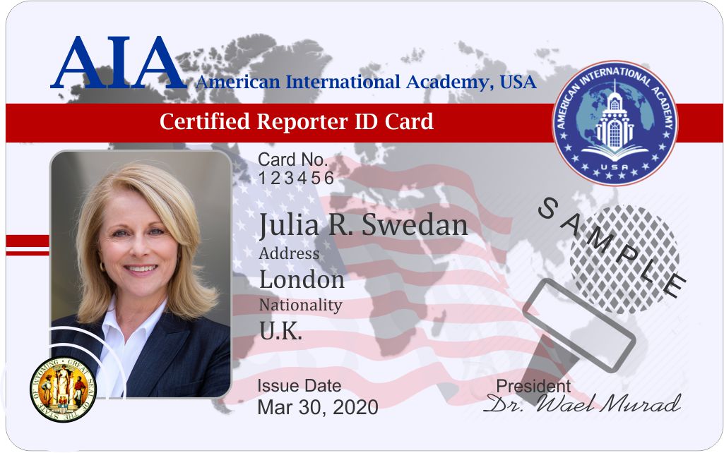 Certified diplomat ID card